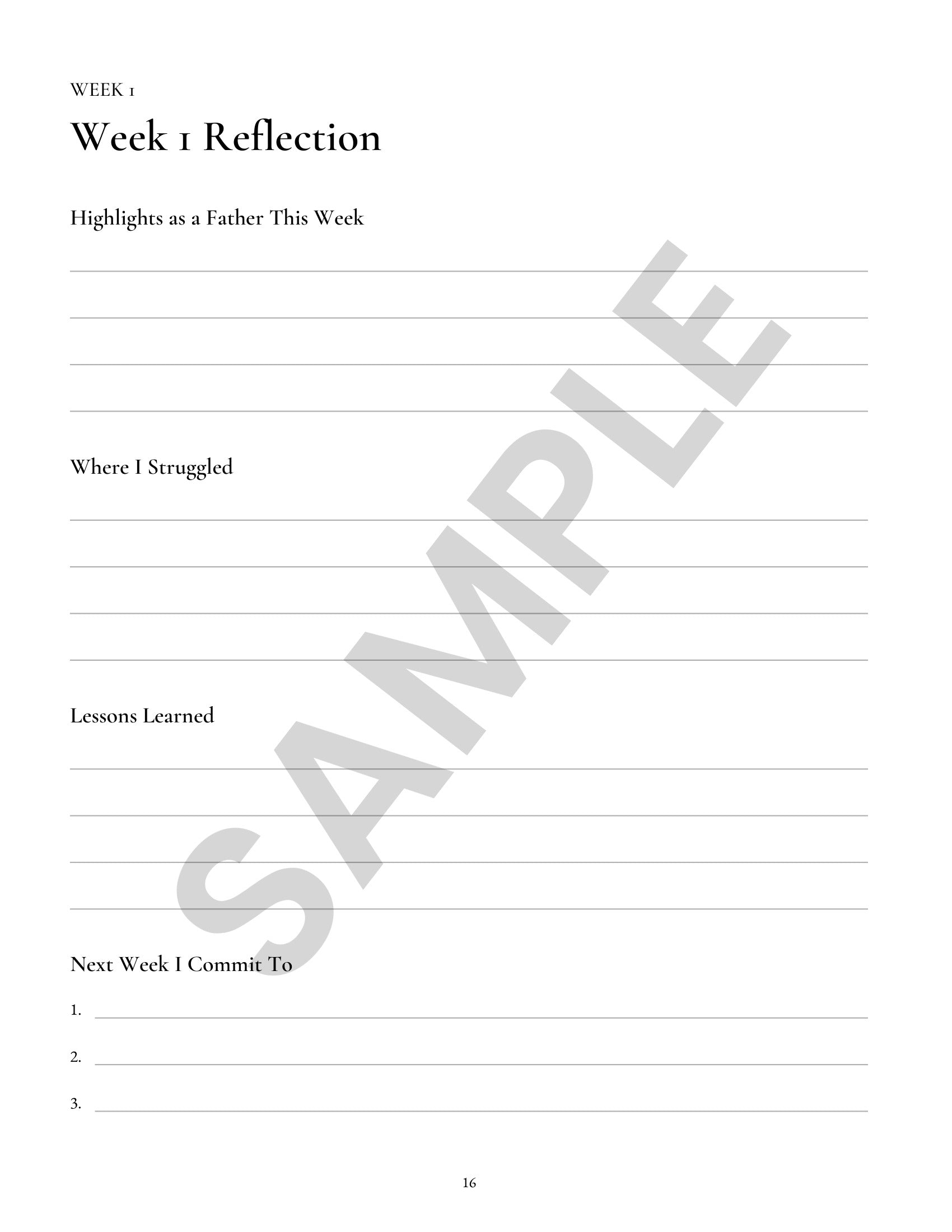 Father's Legacy Journal