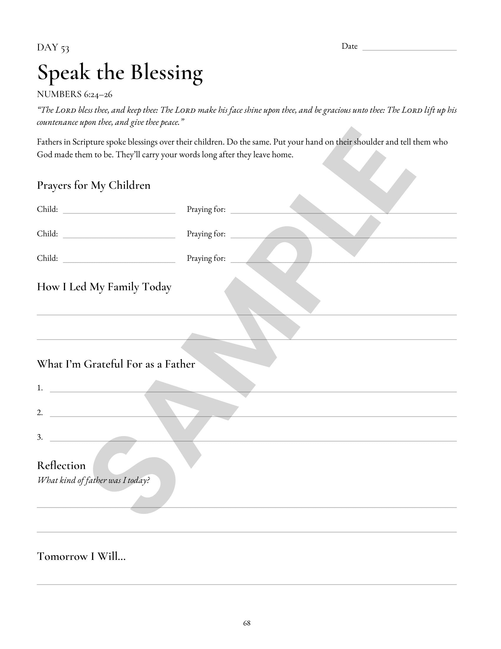 Father's Legacy Journal