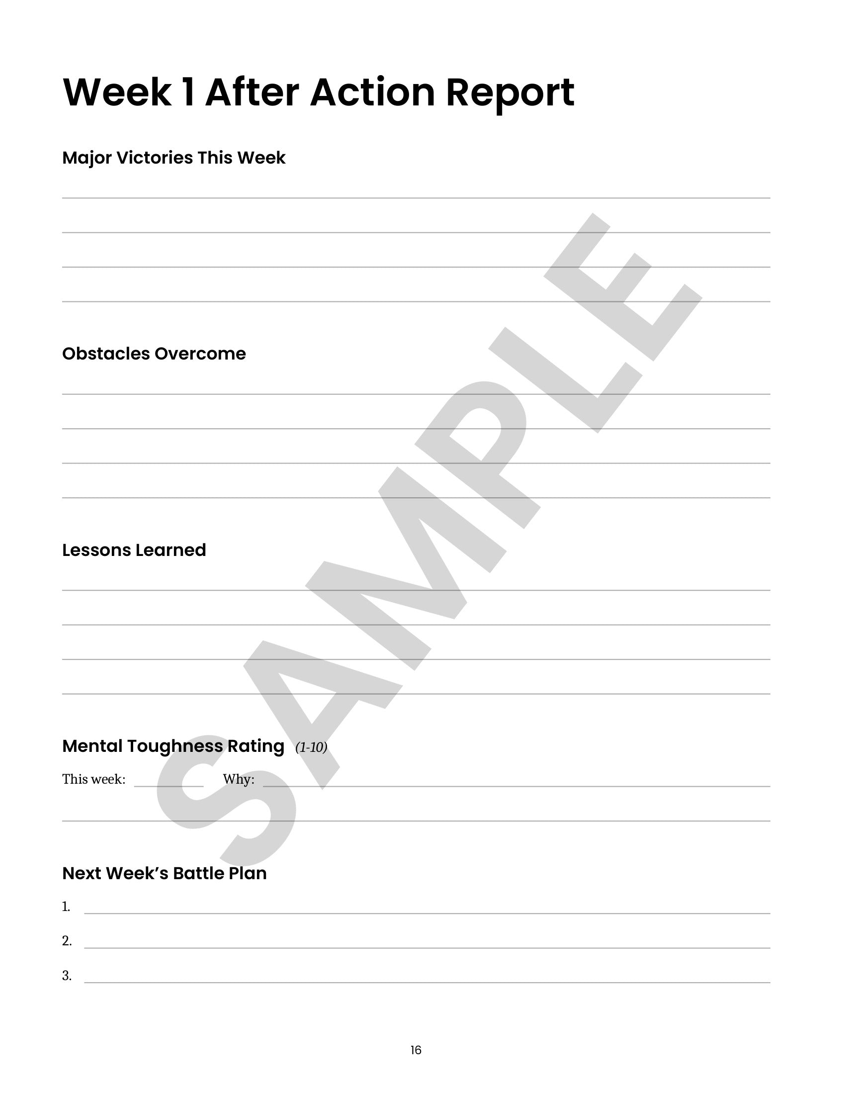 Warrior Mindset Journal